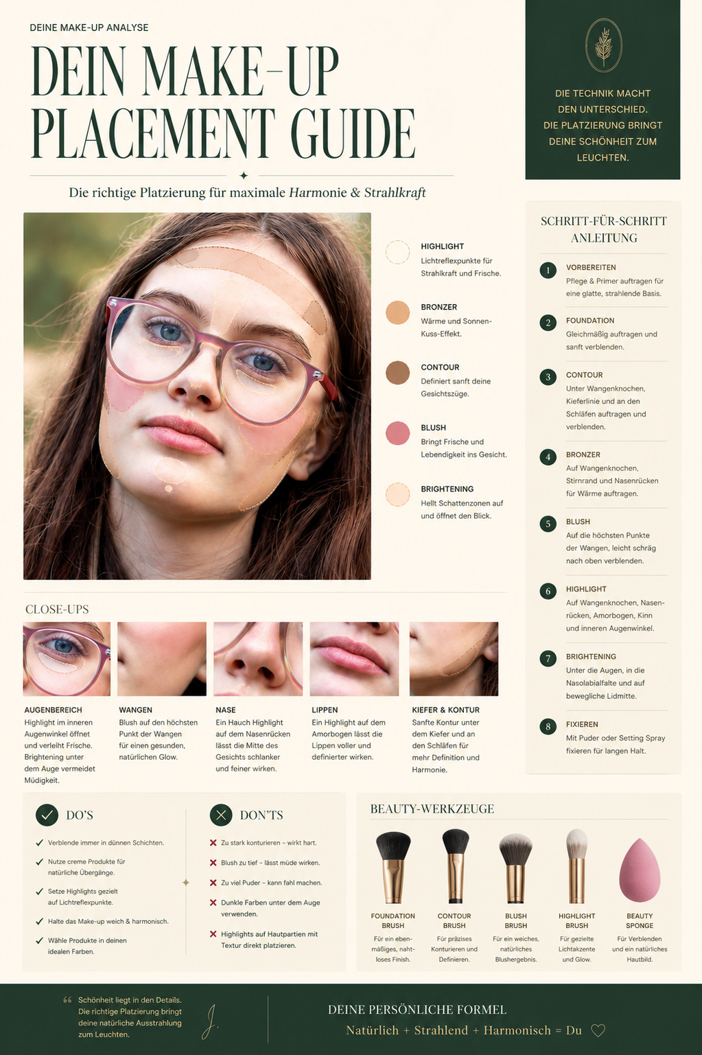 Dein Make-Up Placement Guide